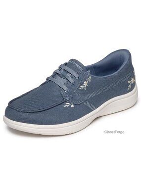 Hands Free Slip-on Comfort Boat Shoes with Heel Pillow